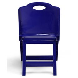 Babyhug Kids Portable Non-Slip Folding Chair| Light Weight & Portable| Ideal for Indoor & Outdoor| Home & Classroom Use| Comfortable Back Rest - Blue