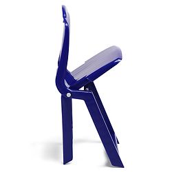 Babyhug Kids Portable Non-Slip Folding Chair| Light Weight & Portable| Ideal for Indoor & Outdoor| Home & Classroom Use| Comfortable Back Rest - Blue