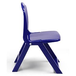 Babyhug Kids Portable Non-Slip Folding Chair| Light Weight & Portable| Ideal for Indoor & Outdoor| Home & Classroom Use| Comfortable Back Rest - Blue