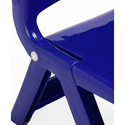 Babyhug Kids Portable Non-Slip Folding Chair| Light Weight & Portable| Ideal for Indoor & Outdoor| Home & Classroom Use| Comfortable Back Rest - Blue
