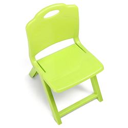 Babyhug Kids Portable Non-Slip Folding Chair| Light Weight & Portable| Ideal for Indoor & Outdoor| Home & Classroom Use| Comfortable Back Rest - Blue