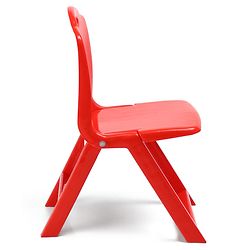 Babyhug Kids Portable Non-Slip Folding Chair| Light Weight & Portable| Ideal for Indoor & Outdoor| Home & Classroom Use| Comfortable Back Rest - Red