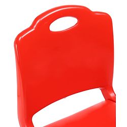 Babyhug Kids Portable Non-Slip Folding Chair| Light Weight & Portable| Ideal for Indoor & Outdoor| Home & Classroom Use| Comfortable Back Rest - Red