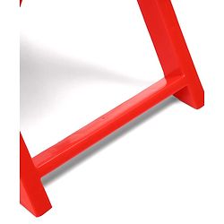 Babyhug Kids Portable Non-Slip Folding Chair| Light Weight & Portable| Ideal for Indoor & Outdoor| Home & Classroom Use| Comfortable Back Rest - Red