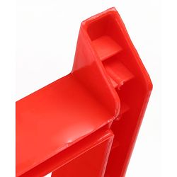 Babyhug Kids Portable Non-Slip Folding Chair| Light Weight & Portable| Ideal for Indoor & Outdoor| Home & Classroom Use| Comfortable Back Rest - Red