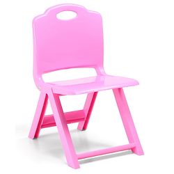 Babyhug Kids Portable Non-Slip Folding Chair| Light Weight & Portable| Ideal for Indoor & Outdoor| Home & Classroom Use| Comfortable Back Rest - Blue