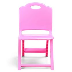 Babyhug Kids Portable Non-Slip Folding Chair| Light Weight & Portable| Ideal for Indoor & Outdoor| Home & Classroom Use| Comfortable Back Rest - Blue
