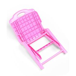 Babyhug Kids Portable Non-Slip Folding Chair| Light Weight & Portable| Ideal for Indoor & Outdoor| Home & Classroom Use| Comfortable Back Rest - Blue