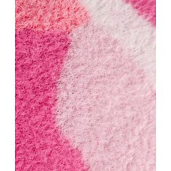 Babyhug Knit Full Sleeves Extra Soft Hairy Eyelash Yarn Turtle Neck Pullover Sweater With Abstract Design - Pink & White