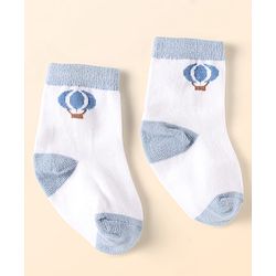 Cute Walk by Babyhug Ankle Length Anti Bacterial Socks With Cloud Design Pack of 5 - Multicolor