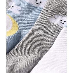 Cute Walk by Babyhug Ankle Length Anti Bacterial Socks With Cloud Design Pack of 5 - Multicolor