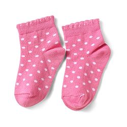 Cute Walk by Babyhug Knit Ankle Length Antibacterial Socks With Polka Dot Design & Stripes Pack Of 3 - Pink & Purple