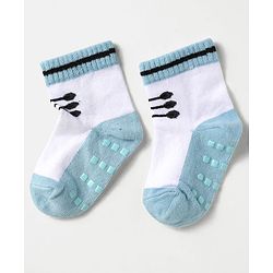 Cute Walk by Babyhug Knit Antibacterial Ankle Length Anti Skid Socks With Shoes Design Pack Of 3 - Red White & Cream