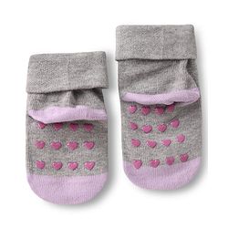 Cute Walk by Babyhug Ankle Length Anti Bacterial Anti Skid Striped Socks with Rainbow & Unicorn Design Pack of 3 - Pink Grey & White