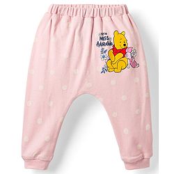 Babyhug Disney Interlock Knit Full Length Diaper Leggings with Winnie the Pooh Graphics Pack of 3 - Multicolor