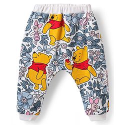 Babyhug Disney Interlock Knit Full Length Diaper Leggings with Winnie the Pooh Graphics Pack of 3 - Multicolor