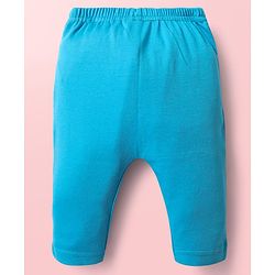 Babyhug Cotton Interlock Knit Full Length Diaper Leggings with Stripe Design & Dino Print Pack of 3 - White Yellow & Blue