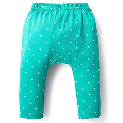 Babyhug Cotton Interlock Knit Full Length Diaper Leggings with Christmas Theme Print Pack of 3 - Red Light Blue & Navy Blue