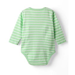 Babyhug Disney Interlock Knit Full Sleeves Onesies with Mickey Mouse Graphics Pack of 3 - White Blue & Green