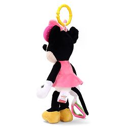 Babyhug Disney 29 cm Minnie Mouse Activity Plush Hanging Toy with Teether, Rattle & Crinkle Ear | Toy for Crib, Stroller & Car Seat | Supports Sensory Development | BIS Certified