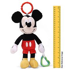 Babyhug Disney 29 cm Minnie Mouse Activity Plush Hanging Toy with Teether, Rattle & Crinkle Ear | Toy for Crib, Stroller & Car Seat | Supports Sensory Development | BIS Certified