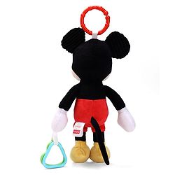 Babyhug Disney 29 cm Minnie Mouse Activity Plush Hanging Toy with Teether, Rattle & Crinkle Ear | Toy for Crib, Stroller & Car Seat | Supports Sensory Development | BIS Certified