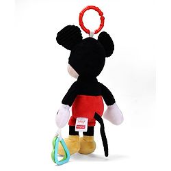 Babyhug Disney 29 cm Minnie Mouse Activity Plush Hanging Toy with Teether, Rattle & Crinkle Ear | Toy for Crib, Stroller & Car Seat | Supports Sensory Development | BIS Certified