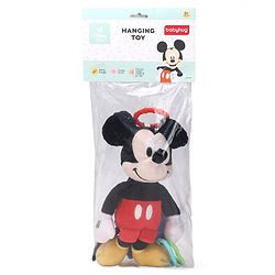 Babyhug Disney 29 cm Minnie Mouse Activity Plush Hanging Toy with Teether, Rattle & Crinkle Ear | Toy for Crib, Stroller & Car Seat | Supports Sensory Development | BIS Certified