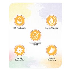 Babyhug Hydrating Bathing Bars with 99% Pure Glycerin & Coconut Oil 75 g -Pack of 4