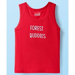 Babyhug 100% Cotton Knit Sleeveless Striped & Printed Sando Vests Pack of 3 - Multicolor