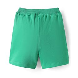 Babyhug Single Jersey Knit Half Sleeves T-Shirt & Shorts Set with Jungle Theme Print - Mint
