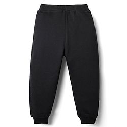 Babyhug Terry Knit Full Length Lounge Pant With Play Print - Black