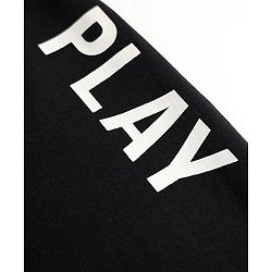 Babyhug Terry Knit Full Length Lounge Pant With Play Print - Black