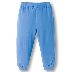Babyhug Terry Knit Full Length Lounge Pant With Stripes Pack Of 2 - Blue & Navy Blue