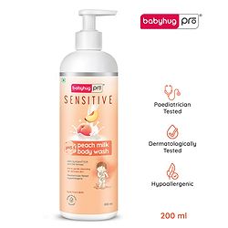Babyhug Pro Sensitive pH 5.5 Peach Milk Body Wash 200 ml