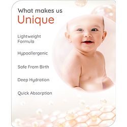 Babyhug Pro Sensitive Peach Massage Oil with Coconut - 200 ml | Deep Nourishment | Sensitive Skin | Paediatrician & Dermatologist Tested | Safe Hypoallergenic Formula | 0+ m