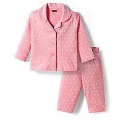 Babyhug Cotton Knit Full Sleeves Co-ords Night Suit with Polka Dots Print - Pink