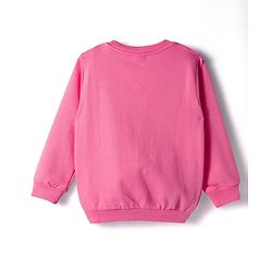 Babyhug Cotton Knit Full Sleeves Sweatshirts With Floral & Reindeer Print Pack of 2 - Pink & Purple