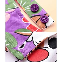 Babyhug Disney Single Jersey Knit Full Sleeve T-Shirt & Dungaree Set with Chip n Dale Graphic - Lilac & White