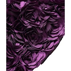Babyhug Mesh 3D Flower Detailing Sleeveless Party Dress With Bow & 5 Layers With Cotton Lining - Purple