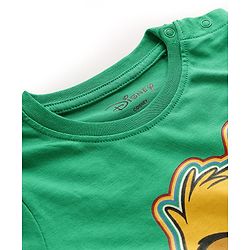 Babyhug Disney Single Jersey Knit Full Sleeves T-Shirt & Lounge Pant Set with Lion King Graphic and Badge Detailing - Green & Blue