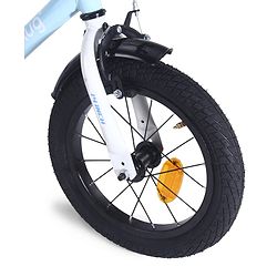 Babyhug Cruise Bicycle for Kids Cycle for 3 to 5 Years Boys & Girls 14T Inches- Blue| 90% Pre-Installed| Sturdy Frame| Training Wheels| Durable Brake| Rubber Tyres| Height Adjustable Seat and Handle