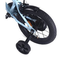 Babyhug Cruise Bicycle for Kids Cycle for 3 to 5 Years Boys & Girls 14T Inches- Blue| 90% Pre-Installed| Sturdy Frame| Training Wheels| Durable Brake| Rubber Tyres| Height Adjustable Seat and Handle