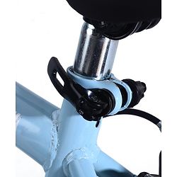 Babyhug Cruise Bicycle for Kids Cycle for 3 to 5 Years Boys & Girls 14T Inches- Blue| 90% Pre-Installed| Sturdy Frame| Training Wheels| Durable Brake| Rubber Tyres| Height Adjustable Seat and Handle