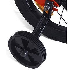 Babyhug Cruise Bicycle for Kids Cycle for 3 to 5 Years Boys & Girls 14T Inches- Red| 90% Pre-Installed| Sturdy Frame| Training Wheels| Durable Brake| Rubber Tyres| Height Adjustable Seat and Handle