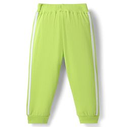 Babyhug Single Jersey Knit Lounge Pant Wit Dino Print & Tape Detailing Pack Of 2 - Blue & Light Green