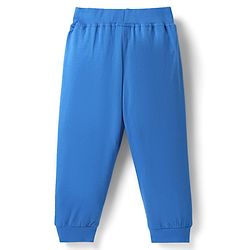 Babyhug Single Jersey Knit Lounge Pant Wit Dino Print & Tape Detailing Pack Of 2 - Blue & Light Green
