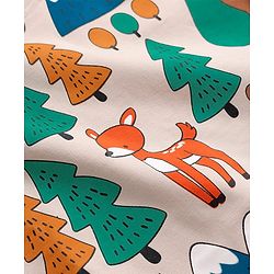 Babyhug Cotton Knit Full Sleeves Sweatshirts With Animal Graphics Pack of 2 - Green & Light Pink