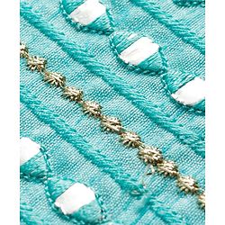 Babyhug Woven Full Sleeves Kurta Pajama Set With Embriodery - Aqua