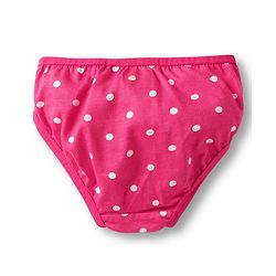 Babyhug 100% Cotton Knit Panties with Floral & Polka Dot Print Pack of 3 - Multicolor